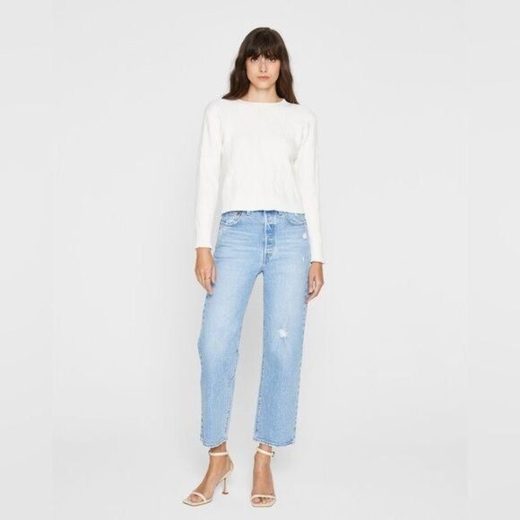 New Club Monaco Diamond Crew Neck  Sweater in Black Size XL - Picture 5 of 9